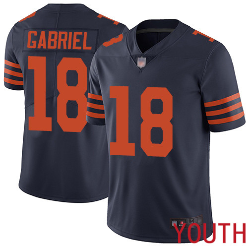 Chicago Bears Limited Navy Blue Youth Taylor Gabriel Jersey NFL Football 18 Rush Vapor Untouchable